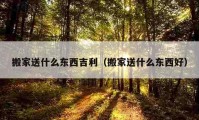 搬家送什么東西吉利（搬家送什么東西好）