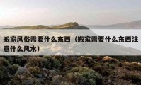 搬家風(fēng)俗需要什么東西（搬家需要什么東西注意什么風(fēng)水）