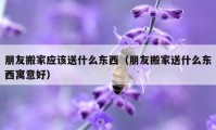 朋友搬家應(yīng)該送什么東西（朋友搬家送什么東西寓意好）