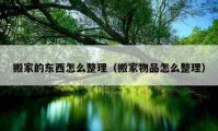 搬家的東西怎么整理（搬家物品怎么整理）