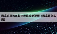 搬家家具怎么長途運輸呢啊視頻（搬家具怎么搬）