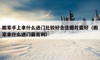 搬家手上拿什么進(jìn)門比較好合適圖片最好（搬家拿什么進(jìn)門最吉利）