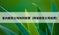 省內(nèi)搬家公司如何收費(fèi)（跨省搬家公司收費(fèi)）