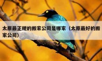 太原最正規(guī)的搬家公司是哪家（太原最好的搬家公司）