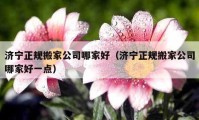 濟寧正規(guī)搬家公司哪家好（濟寧正規(guī)搬家公司哪家好一點）