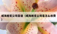 威海搬家公司靠譜（威海搬家公司是怎么收費）