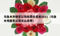 烏魯木齊搬家公司收費價目表2021（烏魯木齊搬家公司怎么收費）