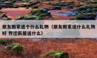 朋友搬家送個什么禮物（朋友搬家送什么禮物好 喬遷新居送什么）