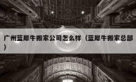 廣州藍(lán)犀牛搬家公司怎么樣（藍(lán)犀牛搬家總部）