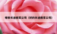 哪些長(zhǎng)途搬家公司（好的長(zhǎng)途搬家公司）