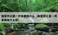 搬家開火第一件事要做什么（搬家開火第一件事要做什么呢）