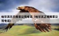 哈爾濱蘭蘭搬家公司電話（哈爾濱正規(guī)搬家公司電話）