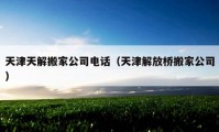 天津天解搬家公司電話（天津解放橋搬家公司）