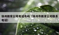 徐州搬家公司電話號碼（徐州市搬家公司聯(lián)系電話）