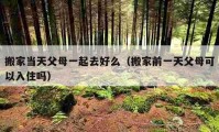 搬家當(dāng)天父母一起去好么（搬家前一天父母可以入住嗎）