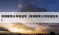 深圳搬家公司電話號(hào)（深圳搬家公司電話咨詢）