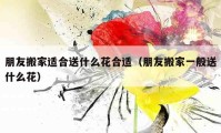 朋友搬家適合送什么花合適（朋友搬家一般送什么花）