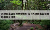 天津搬家公司異地搬家價格（天津搬家公司異地搬家價格表）