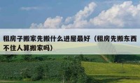 租房子搬家先搬什么進(jìn)屋最好（租房先搬東西不住人算搬家嗎）