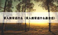 家人搬家送什么（家人搬家送什么最合適）