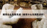 搬家什么東西先進(jìn)（搬家什么東西先進(jìn)好）