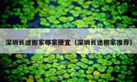 深圳長途搬家哪家便宜（深圳長途搬家推薦）