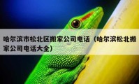 哈爾濱市松北區(qū)搬家公司電話（哈爾濱松北搬家公司電話大全）