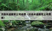 濟南長途搬家公司收費（濟南長途搬家公司費用）