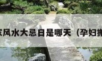 孕婦搬家風水大忌日是哪天（孕婦搬家吉日）