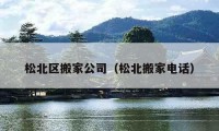 松北區(qū)搬家公司（松北搬家電話）