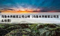 烏魯木齊搬家公司口碑（烏魯木齊搬家公司怎么收費(fèi)）