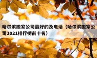 哈爾濱搬家公司最好的及電話（哈爾濱搬家公司2021排行榜前十名）