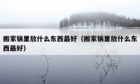 搬家鍋里放什么東西最好（搬家鍋里放什么東西最好）