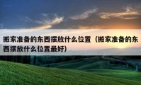 搬家準(zhǔn)備的東西擺放什么位置（搬家準(zhǔn)備的東西擺放什么位置最好）