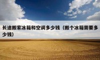 長途搬家冰箱和空調(diào)多少錢（搬個冰箱需要多少錢）