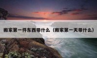 搬家第一件東西帶什么（搬家第一天帶什么）