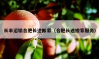 長(zhǎng)豐運(yùn)輸合肥長(zhǎng)途搬家（合肥長(zhǎng)途搬家服務(wù)）