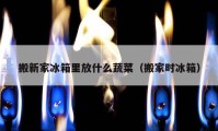 搬新家冰箱里放什么蔬菜（搬家時(shí)冰箱）