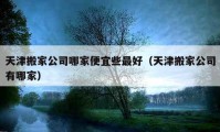 天津搬家公司哪家便宜些最好（天津搬家公司有哪家）