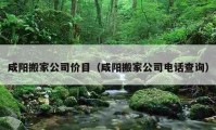 咸陽搬家公司價(jià)目（咸陽搬家公司電話查詢）