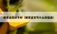 搬家送花好不好（搬家送花寫什么祝福語）