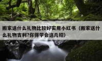 搬家送什么禮物比較好實(shí)用小紅書（搬家送什么禮物吉利?你得學(xué)會(huì)這幾招）