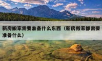 新房搬家需要準(zhǔn)備什么東西（新房搬家都需要準(zhǔn)備什么）