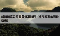 咸陽搬家公司收費(fèi)情況如何（咸陽搬家公司價(jià)格表）