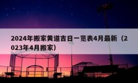 2024年搬家黃道吉日一覽表4月最新（2023年4月搬家）